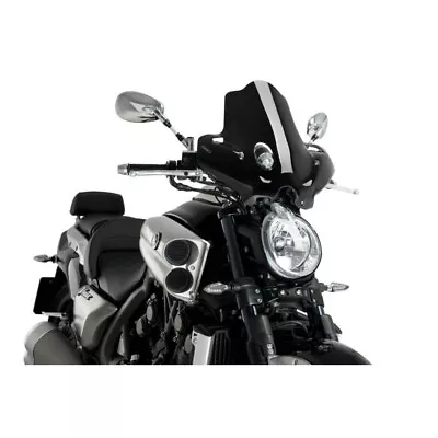 New Puig Racing Windscreen Dark Smoke Fits Yamaha VMX1700 VMAX 2009-2020 4952F • $169.99