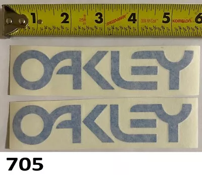 2! Oakley Blue 6in Sticker Vintage RM RN RH RA SR KX Works 125 250 400 VMX AHRMA • $11.87