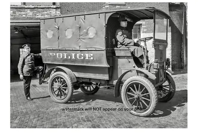 1910 Police Paddy Wagon PHOTO Vintage Washington DC Prisoner Transport Car • $5.58