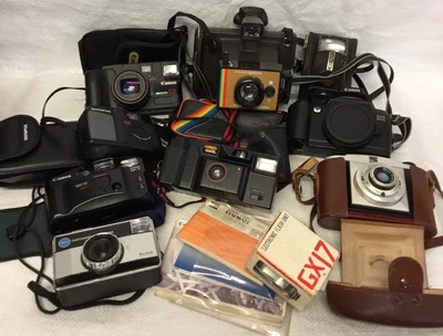 £19.99 • Buy Vintage Camera Job Lot Canon Chinon Olympus Kodak Untested Bundle Retro Cameras
