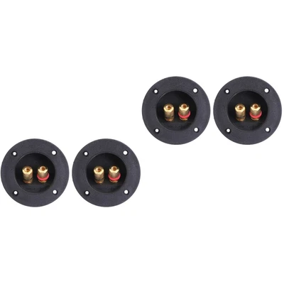£11.14 • Buy  4 Pcs DIY Home Car Stereo 2-Way Speaker Box Terminal Binding Post Round Spring