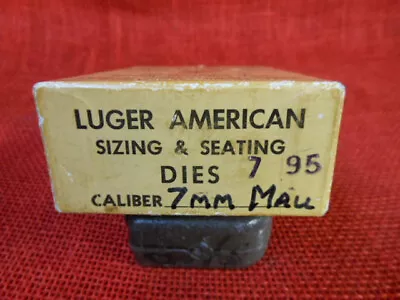 Luger American 7mm Mau. Reloading Dies Beautiful Condition • $19.97