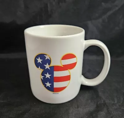 Disney Mickey Mouse STARS AND STRIPES Coffee Mug Cup 8oz NEW UNUSED Patriotic • $0.99