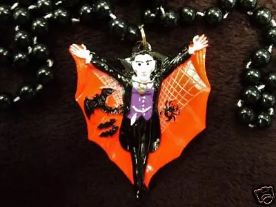  Vampire  Halloween Mardi Gras Necklace Bead Bats Spiders Count Dracula (b760) • $5.95