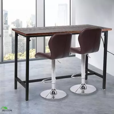 RETURNs Levede High Bar Table Office Desk USB Charge Vintage Industrial Dining 1 • $121.50