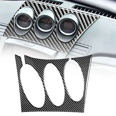 RHD Carbon Fiber Dashboard Center Meter Panel Cover For Nissan 350Z 2003-2006 • $38.42