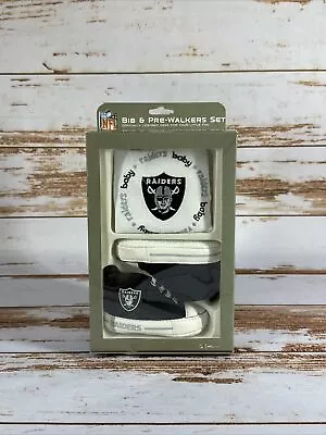 NFL Bib And Pre-Walkers Set Las Vegas Raiders  Shoes Football • $26.95