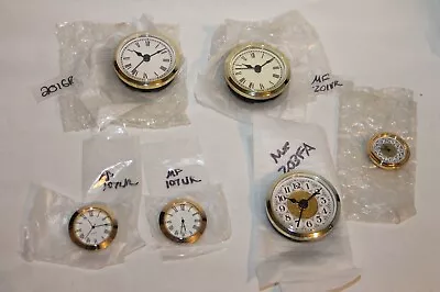 Mini Clock Movement Inserts 6pc NOS MF-201VR MF-201GR MF-203FA MF-107WR (loc:A4) • $45