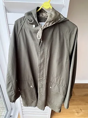 The Sassafras Leaf Bud Coat In Green Large Liam Gallagher Excellent Condition • £65