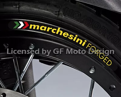 Marchesini Forged Wheel Decal Rim Stickers Set Ducati 848 1098 1198 Monster /243 • $9.95