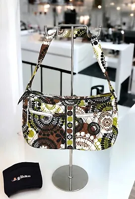 Vera Bradley Cassidy Shoulder Bag Handbag Purse Cocoa Moss Pattern - NWOT • $31.99