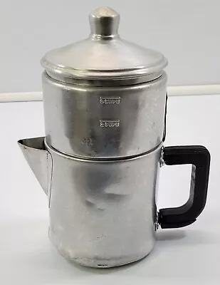 N) Vintage Enterprise Aluminum Co Drip-O-Lator 2 - 3 Cup Coffee Pot USA • $9.99
