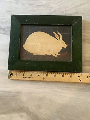 Warren Kimble Rabbit With Carrot - Framed Folk Art -  • $22