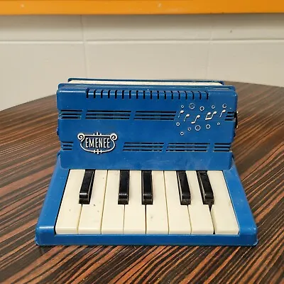 Vintage Blue Emenee Childrens Accordion Squeeze Box Instrument Working Complete • $24.99