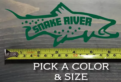 Snake River Sticker Decal Fly Fishing Idaho Trout Dry Wet Sage Madison Teton • $6.99