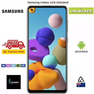 AU STOCK Samsung Galaxy A21s SM-A217F 128 GB BLACK UNLOCKED Single SIM EXPRESS • $368.88