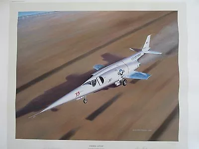  Lakebed Liftoff  Douglas X3 By Mike Machat Signed Numbered Ltd Ed Lithograph • $125