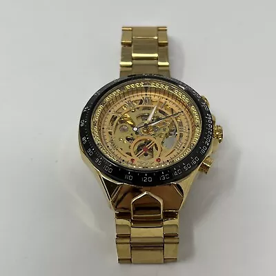 Gents Winner TM432 Automatic Skeleton Stainless Steel Wristwatch • $19.95