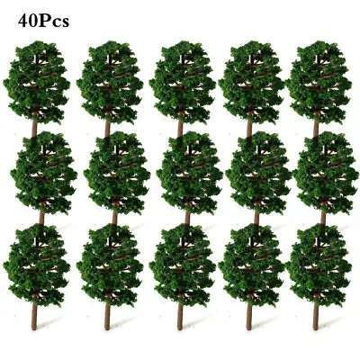 40Pcs Miniature Model Trees For Train Railroad Wargame Park Scenery HO Scale 9cm • $12.84