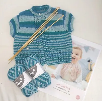 Sprinkles Baby Cardigan Knitting Kit • £13.25