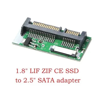 1.8  ZIF LIF CE SSD HDD To 2.5inch SATA 7+15 Pin Converter Card With Cable • £7.80