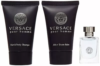 Versace Pour Homme For Men 3 Piece Mini Gift Set* • $25.99