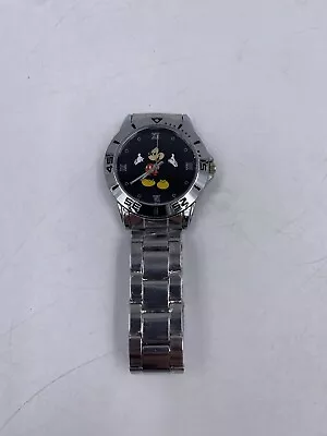 Mickey Mouse Watch Stainless Steel Band Works • $11