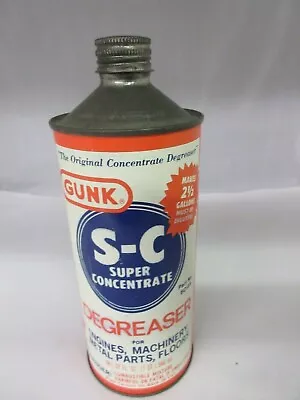 Vintage Advertising Gunk  1 Quart Cone Top Tin  Gas Oil  842-q • $35