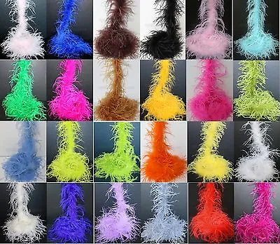 $45.95 • Buy 1 Ply, 72  Long A+ Quality Ostrich Feather Boa,  30+  Colors To Pick From, NEW!