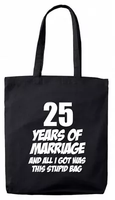 25 Years Marriage Gift Bag 25th Wedding Anniversary Gifts Presents For Her Wife • £5.99