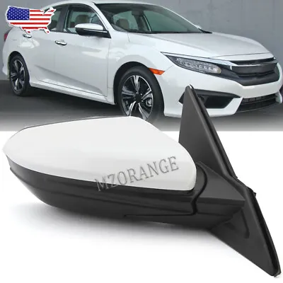 Right Side Mirror Replace Manual Fold 3PIN For Honda Civic Coupe Sedan 2016-2021 • $40.99