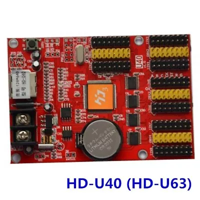 (HD-U63) HD-U40 P10 LED Display Module USB Control Card Single / Dual Color LED • $61.35