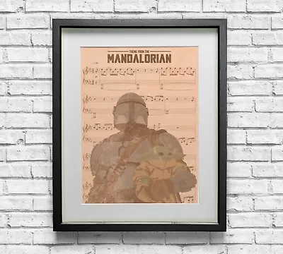 The Mandalorian Theme Sheet Music Print Original Art • $7.47