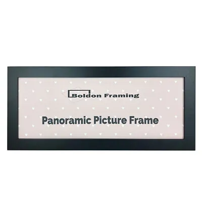 Panoramic Sizes Picture Frames Photo Frames Modern Poster Frame Black White • £6.25