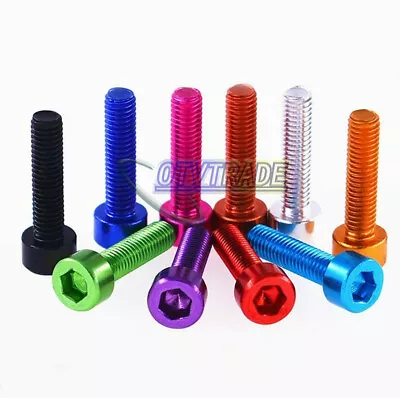 6-30MM M4 Aluminum Alloy 7075 Multi-Color Head Screw Allen Hex Bolt • $6.46