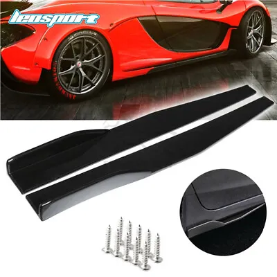 2Pcs 74.5cm Tuning Car Universal Side Skirt Winglet Wings Canard Diffuser • $26.11