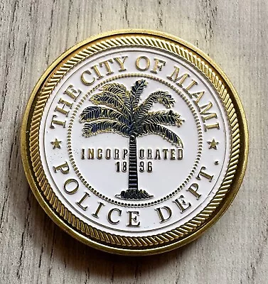 MIAMI Florida Police Department PD Officer  Challenge Coin • $16.66