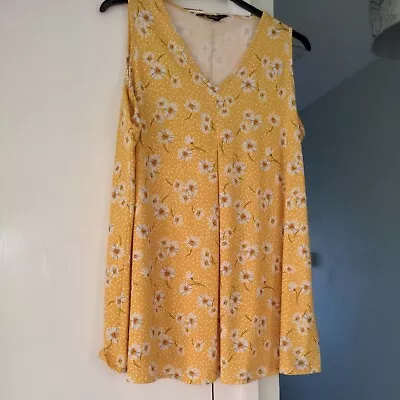 Yours Daisy Yellow Tunic Top Size 20 • £0.99