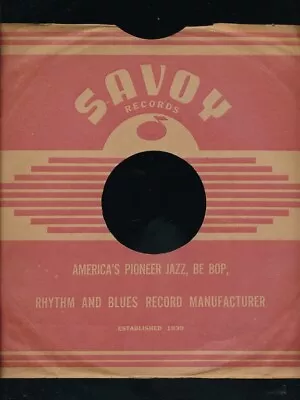 78 RPM Company Logo Sleeves- POST WAR-SAVOY • $14