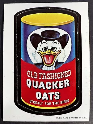1967 Topps Wacky Packages #18 Of 44 Die-cut QUACKER OATS EX Condition • $315