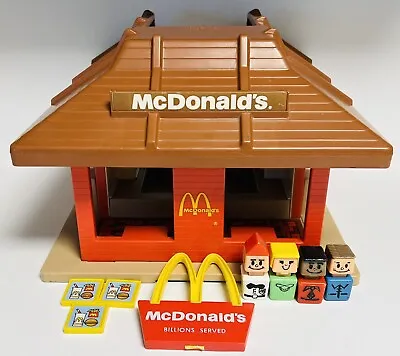 Playskool McDonalds PlaySet #430 Restaurant Familiar Places Figures Vintage 1974 • $54.99