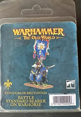 Bretonnian Battle Standard On Warhorse Metal Warhammer Fantasy Battle Old World • £49.99
