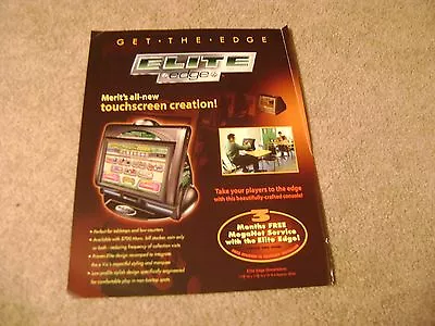 Merit Megatouch Mega Touch Video Flyer Touch Screen • $2.25