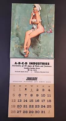 1969 Gil Elvgren 12-Month Pin-up Calendar  American Beauties 9.5  X 7.5  B&B • $29.10