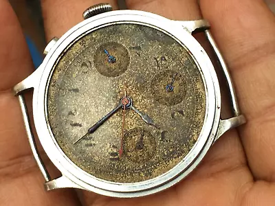 £3499 • Buy Vintage Eberhard Chrono Pre Extra Fort Very Rare 1930s For Parts Or Repair Only