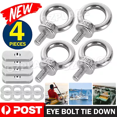 Eye Bolt Tie Down Kit For Rhino Pioneer Platform Roof Rack Fix The 4WD Awning • $9.45