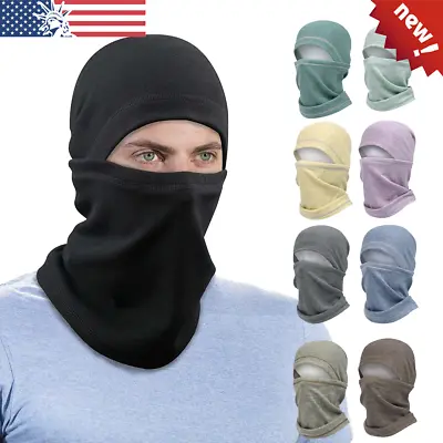 Cold Weather Men Balaclava Winter Head Cover Full Face Mask Motorcycle Gear • $10.99