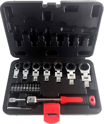 20-pc. 12-pt Flexible Head Ratcheting Box Spanner Combination Wrench Metric Set • $36.99