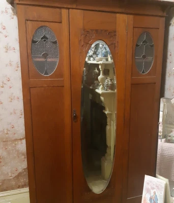 $199 • Buy Wardrobe Edwardian Antique Full Length Mirror