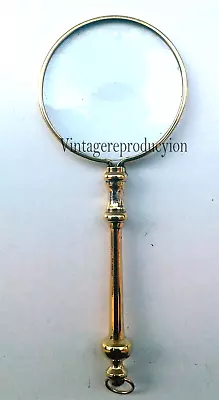 Magnifying Glass Table Top Decorative Collectible Nautical Vintage Brass Gift • $28.49